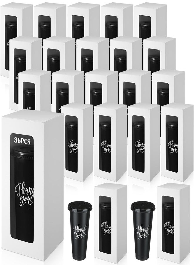 ReliThick 24 Pcs Tumbler Gift Box Tumbler Boxes with Window, White Gift Box for 16-24oz Tumblers Water Bottle Boxes for Gifts Wrapping Packaging - Image 1